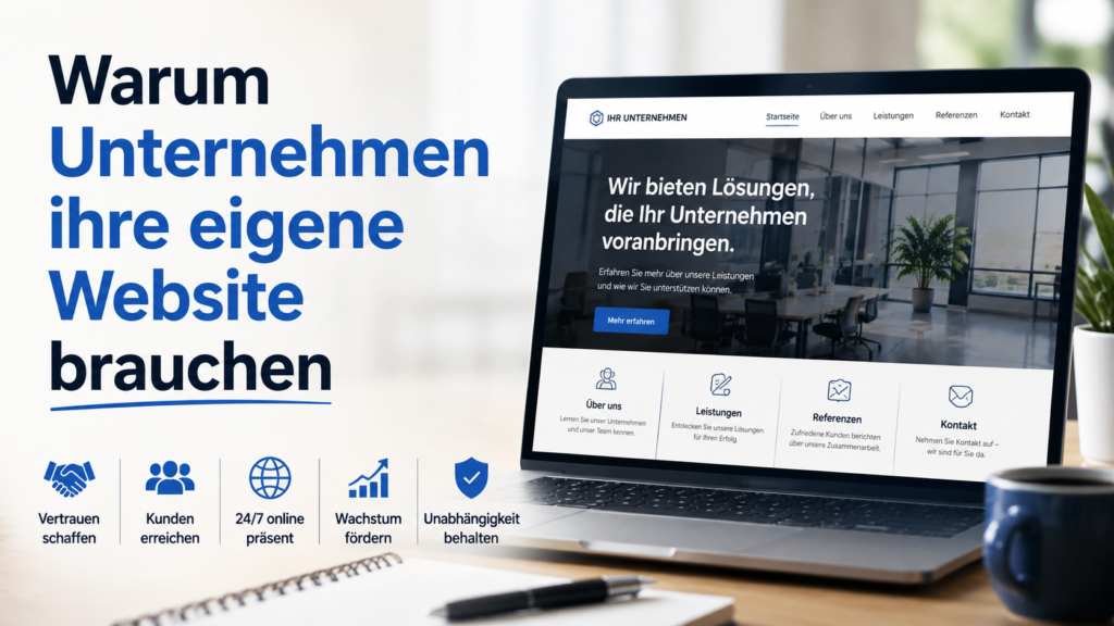 Warum Unternehmen ihre eigene Website brauchen Vorteile, Chancen und wichtige Gründe Warum Unternehmen ihre eigene Website brauchen